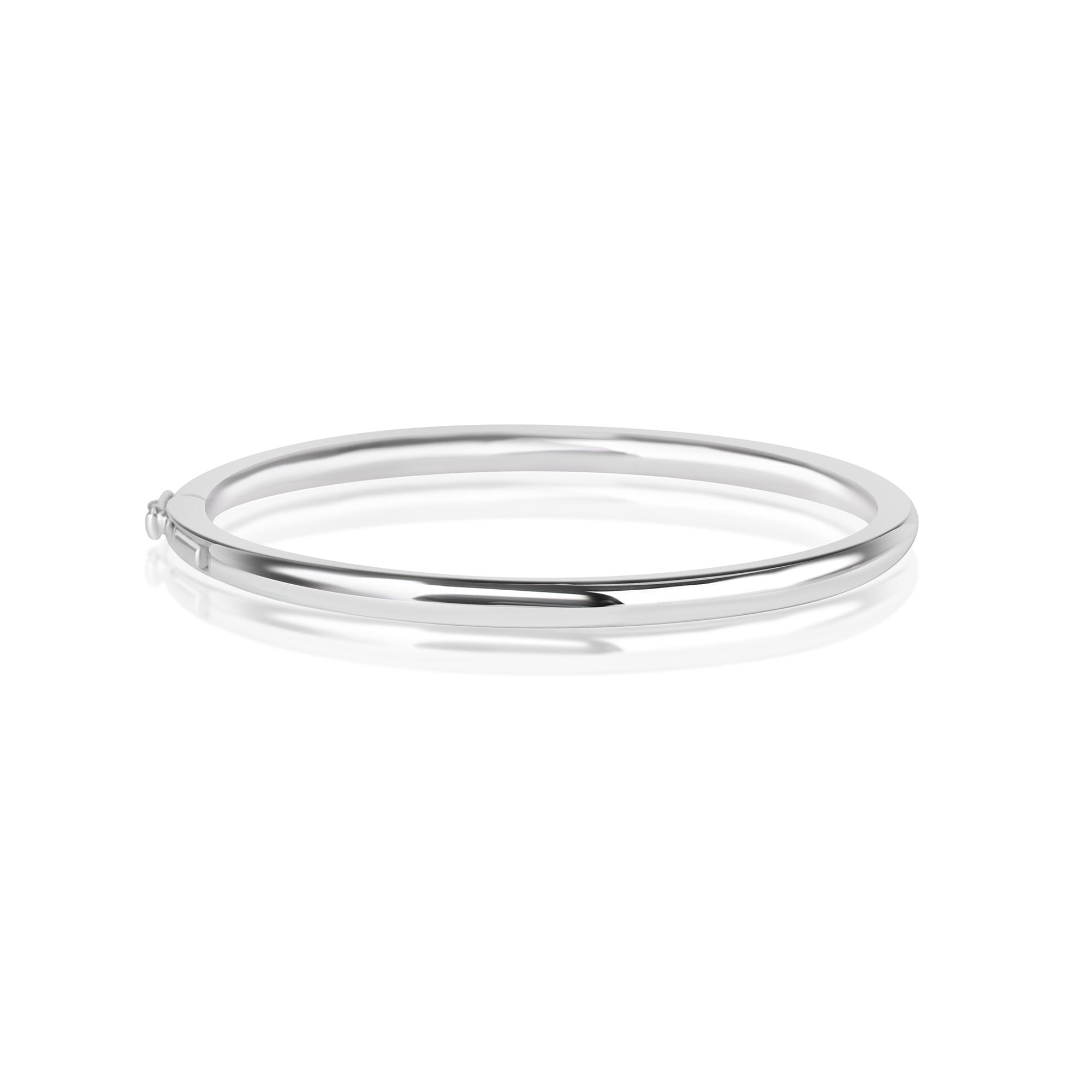 Avanti 'HingeFit' Sterling Silver Round Section Bangle