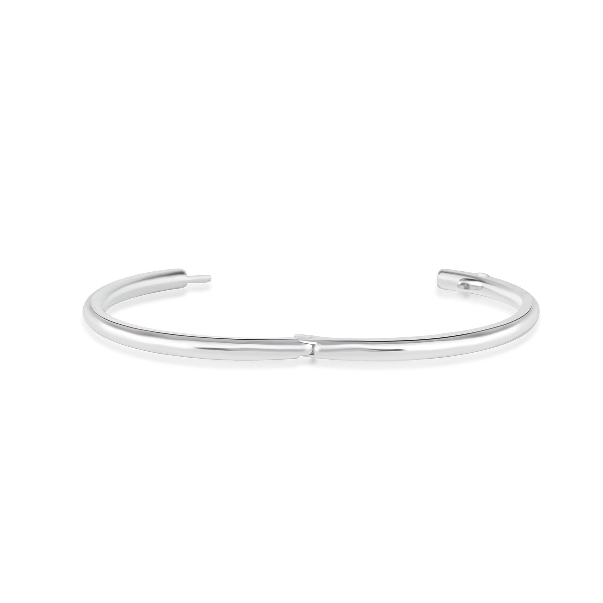 Avanti 'HingeFit' Sterling Silver Round Section Bangle