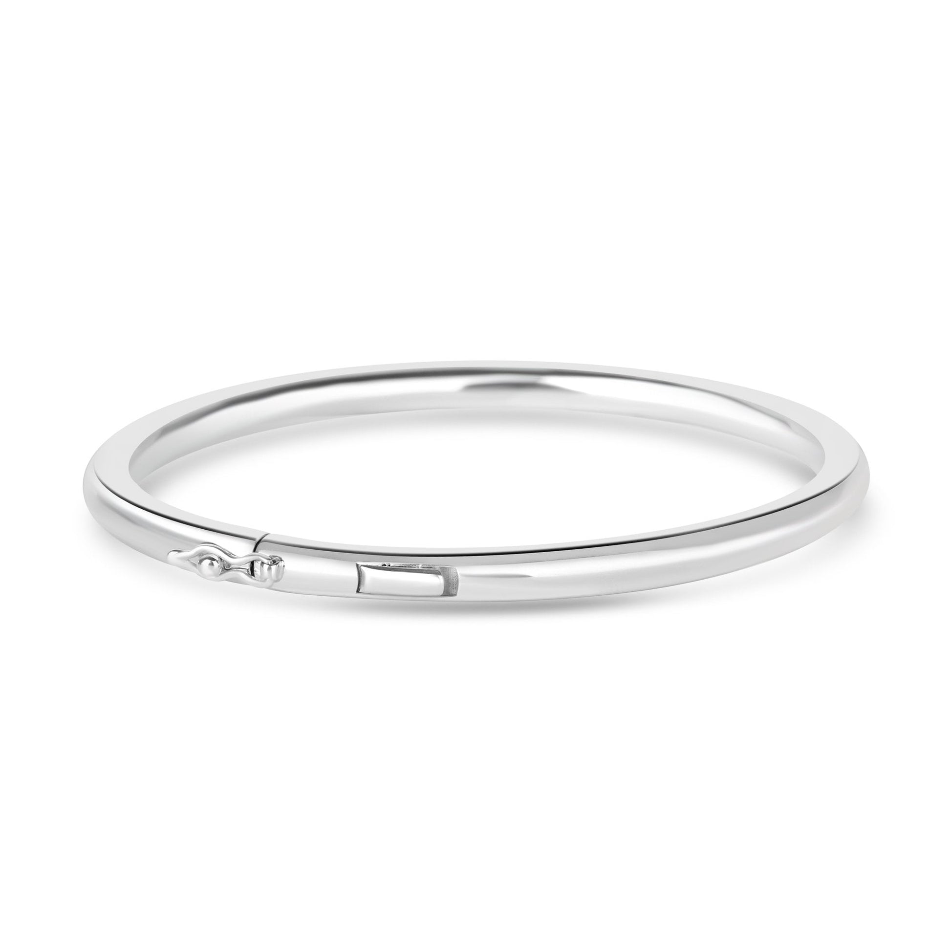 Avanti 'HingeFit' Sterling Silver Round Section Bangle