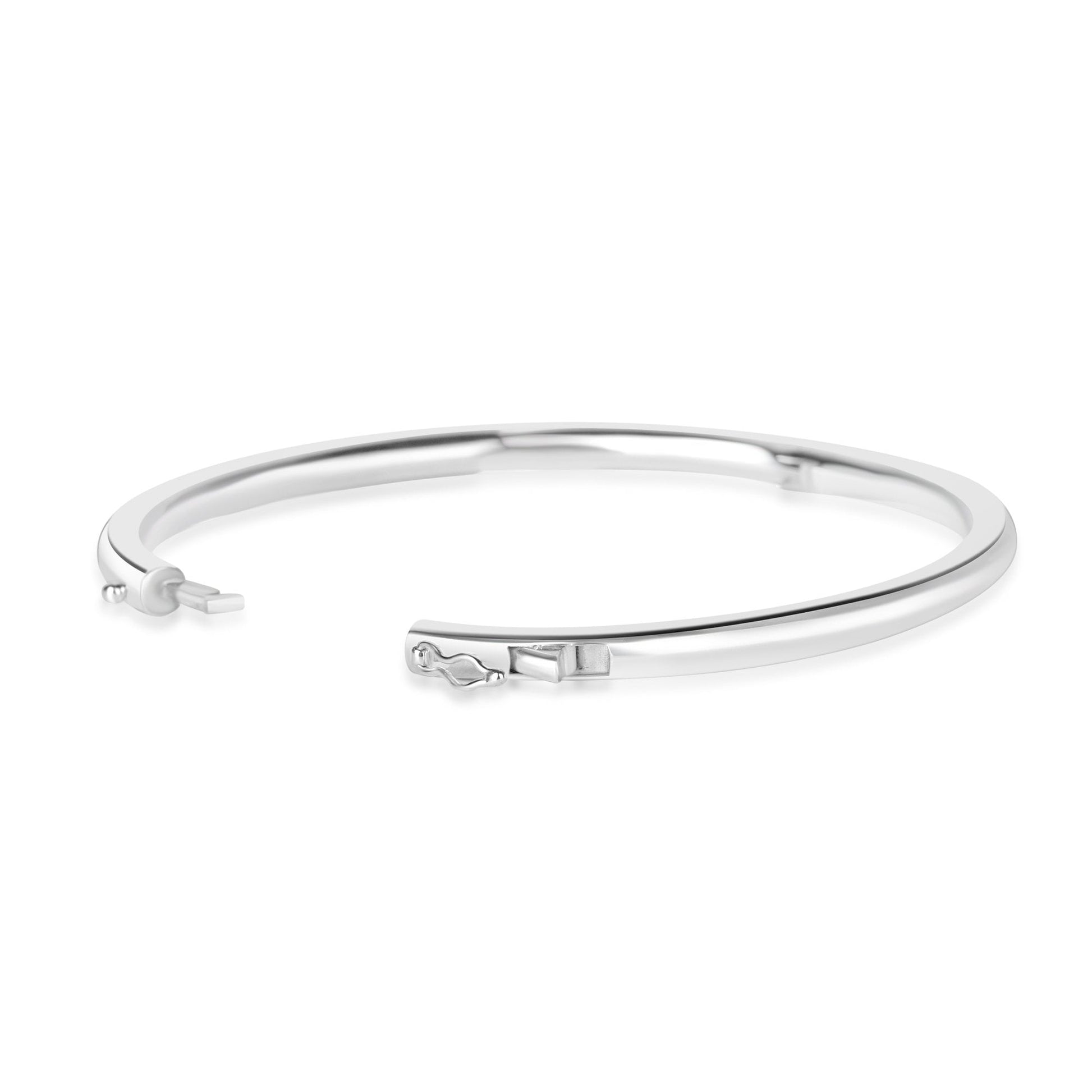 Avanti 'HingeFit' Sterling Silver Round Section Bangle