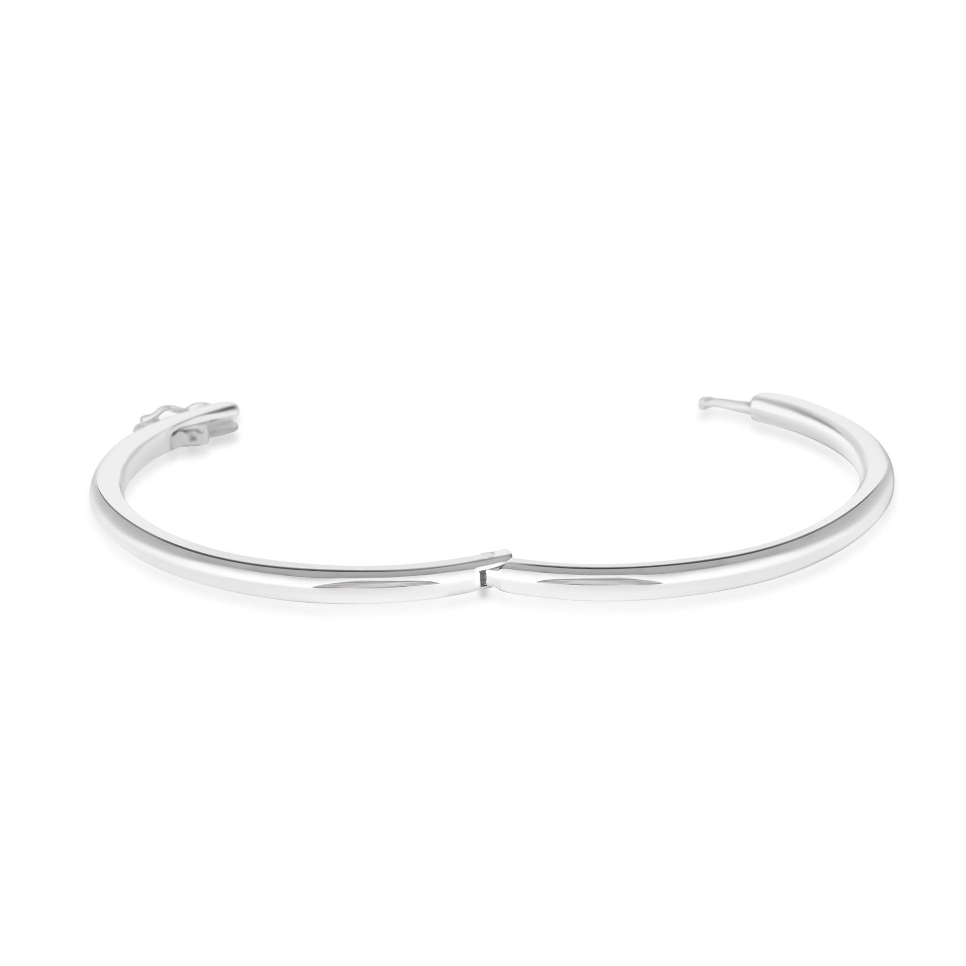 Avanti 'HingeFit' Sterling Silver Round Section Bangle