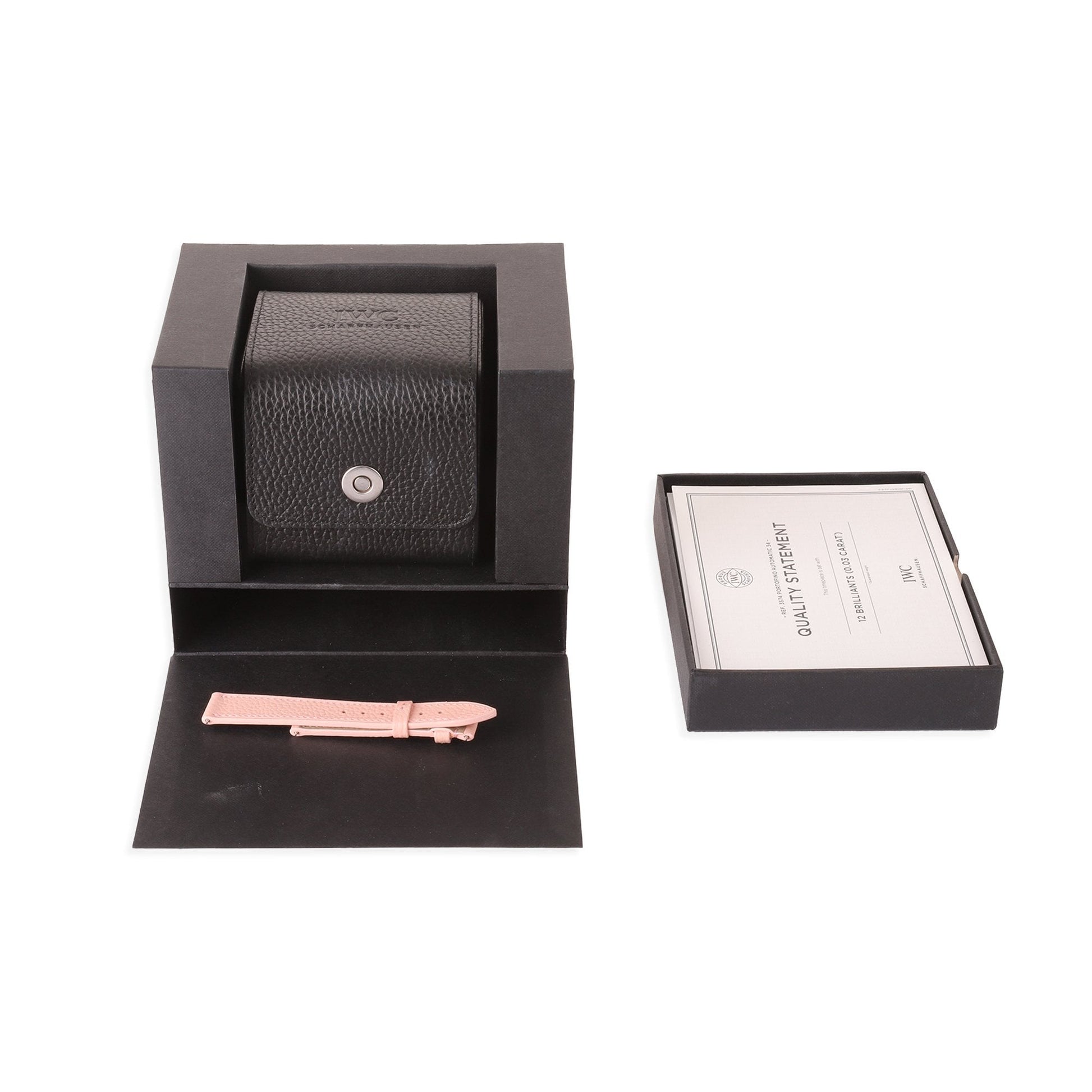 IWC Portofino Pre-owned Watch With Pink Diamond Dial