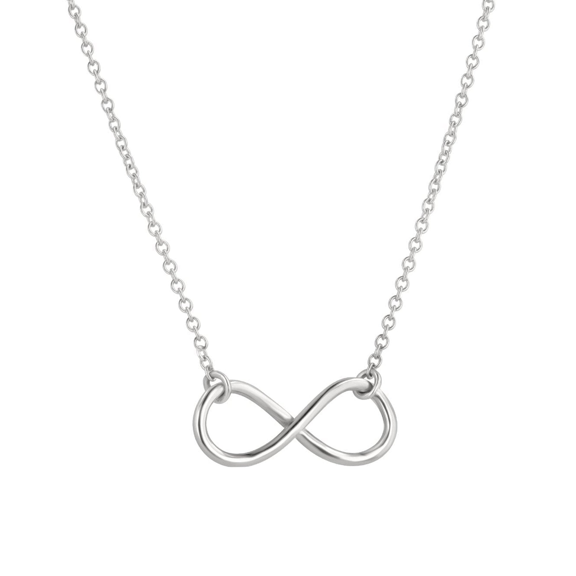 Handmade Silver Small Infinity Necklace