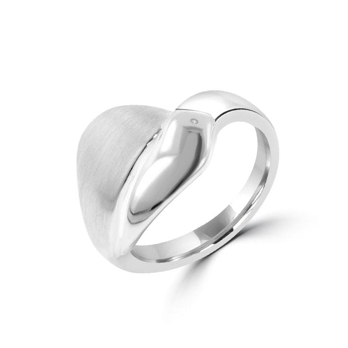 Sterling Silver Matt and Polished Ring