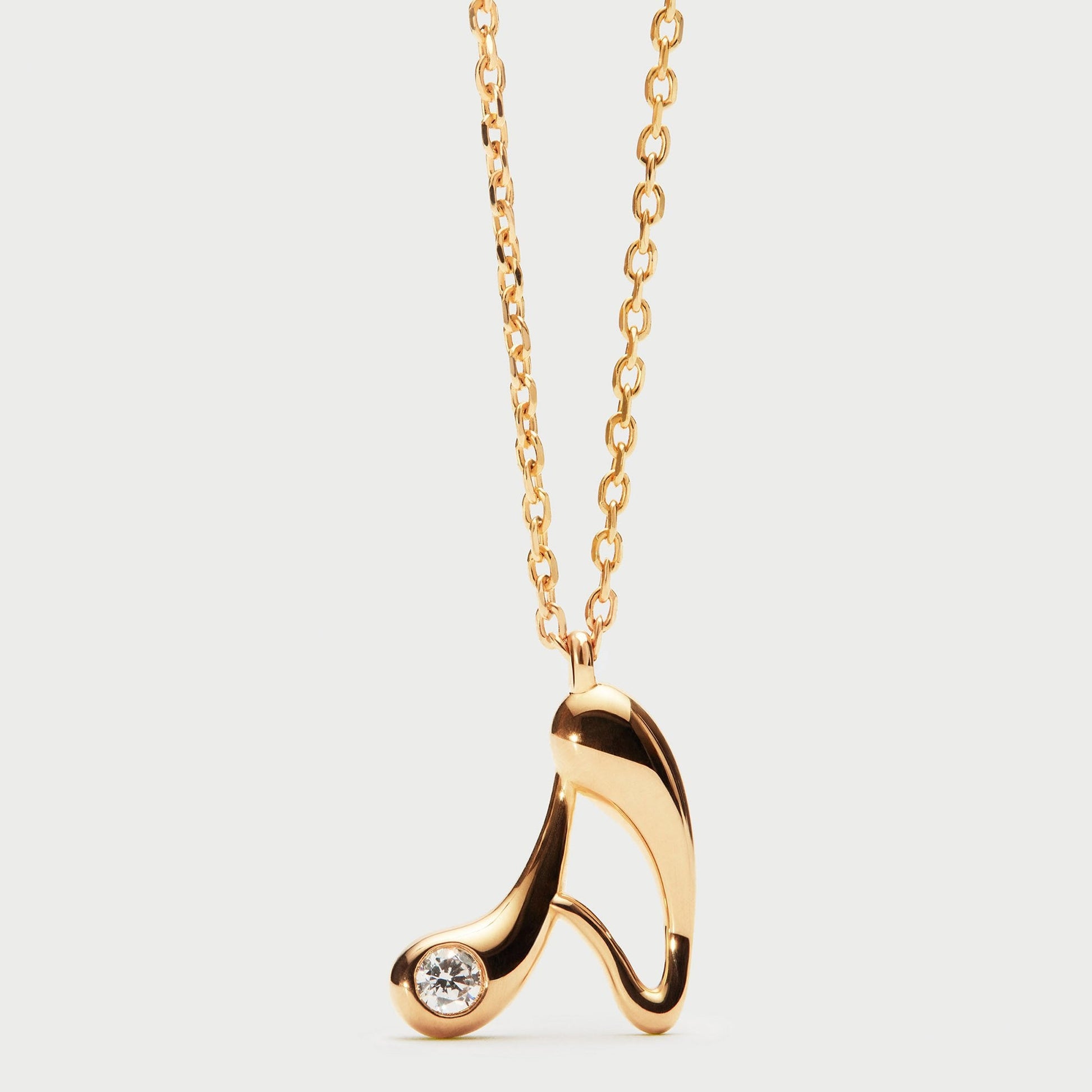 PDPAOLA 18ct Gold Plated Sterling Silver Initial A Necklace