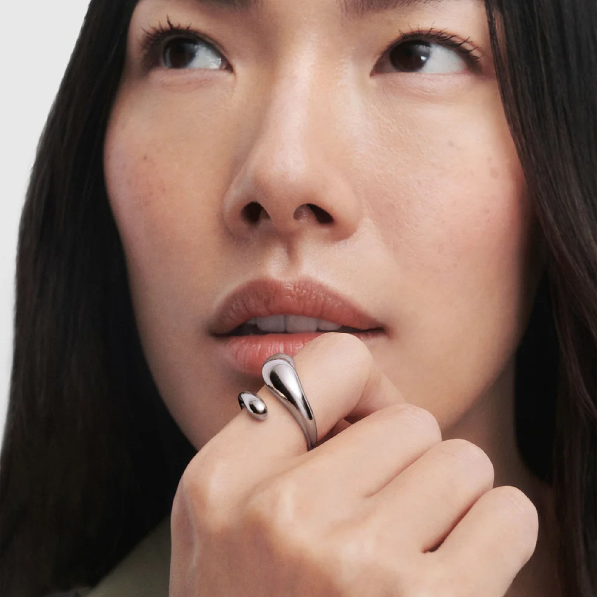 PDPAOLA sterling Silver 'Orbit' Ring