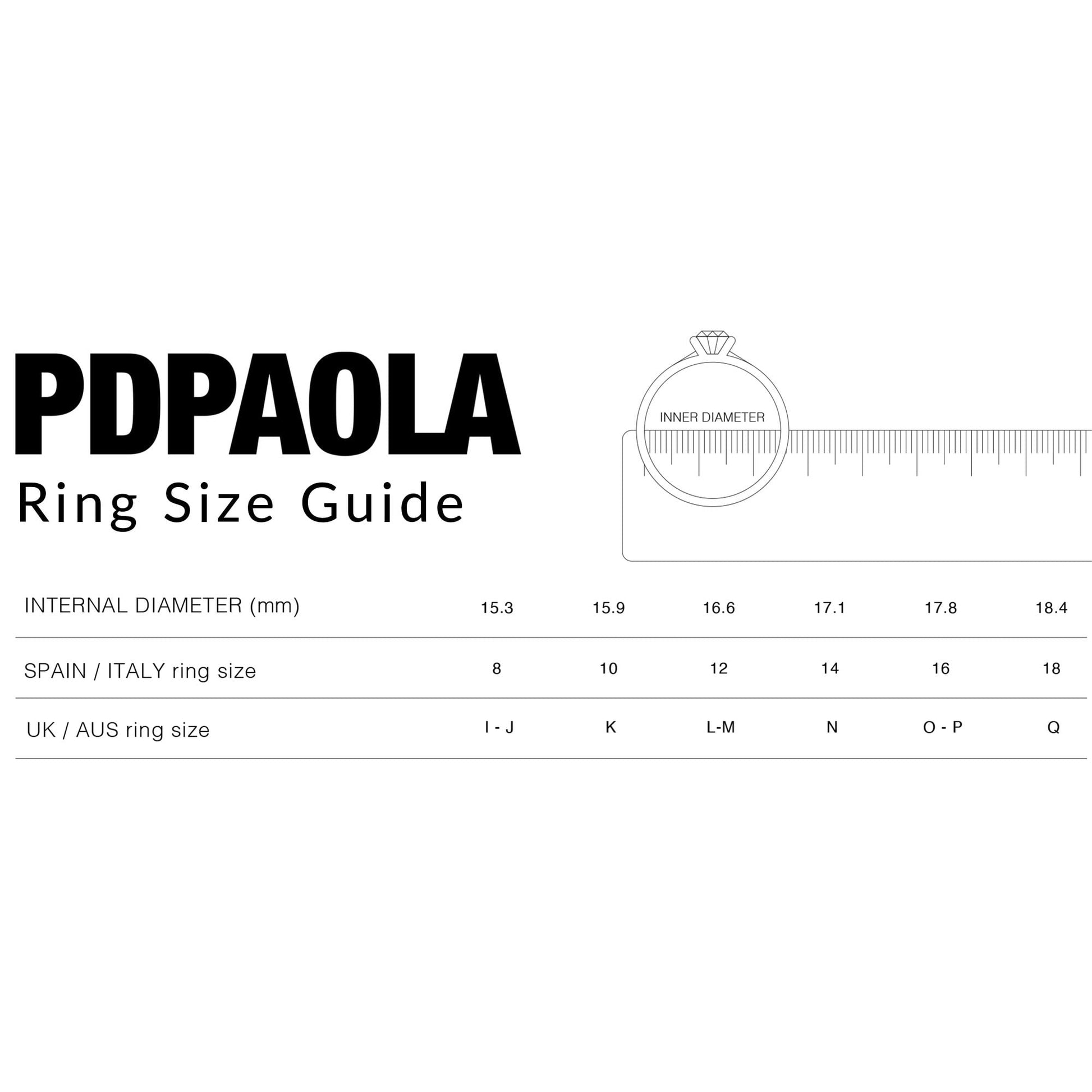 PDPAOLA sterling Silver 'Gravity' Ring