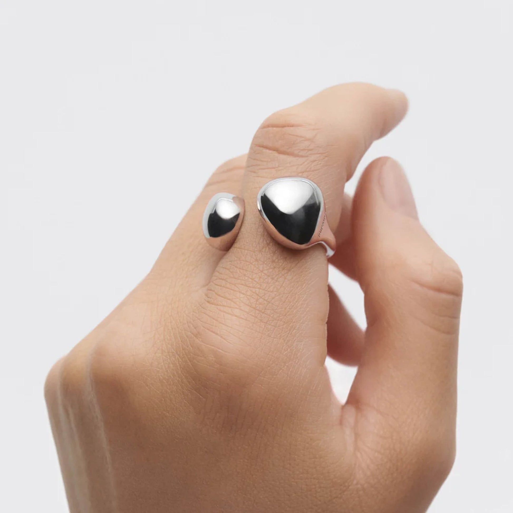 PDPAOLA sterling Silver 'Gravity' Ring