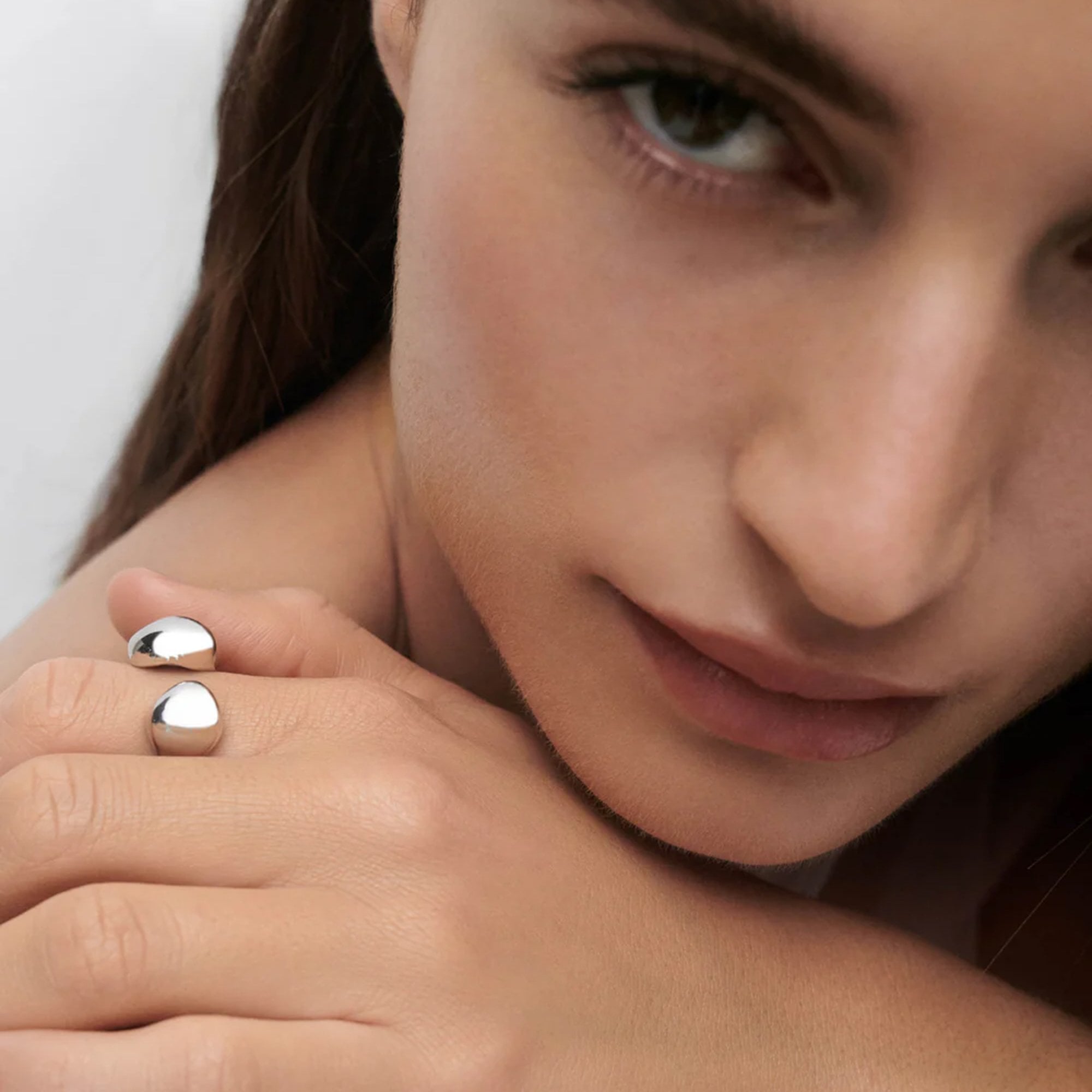 PDPAOLA sterling Silver 'Gravity' Ring