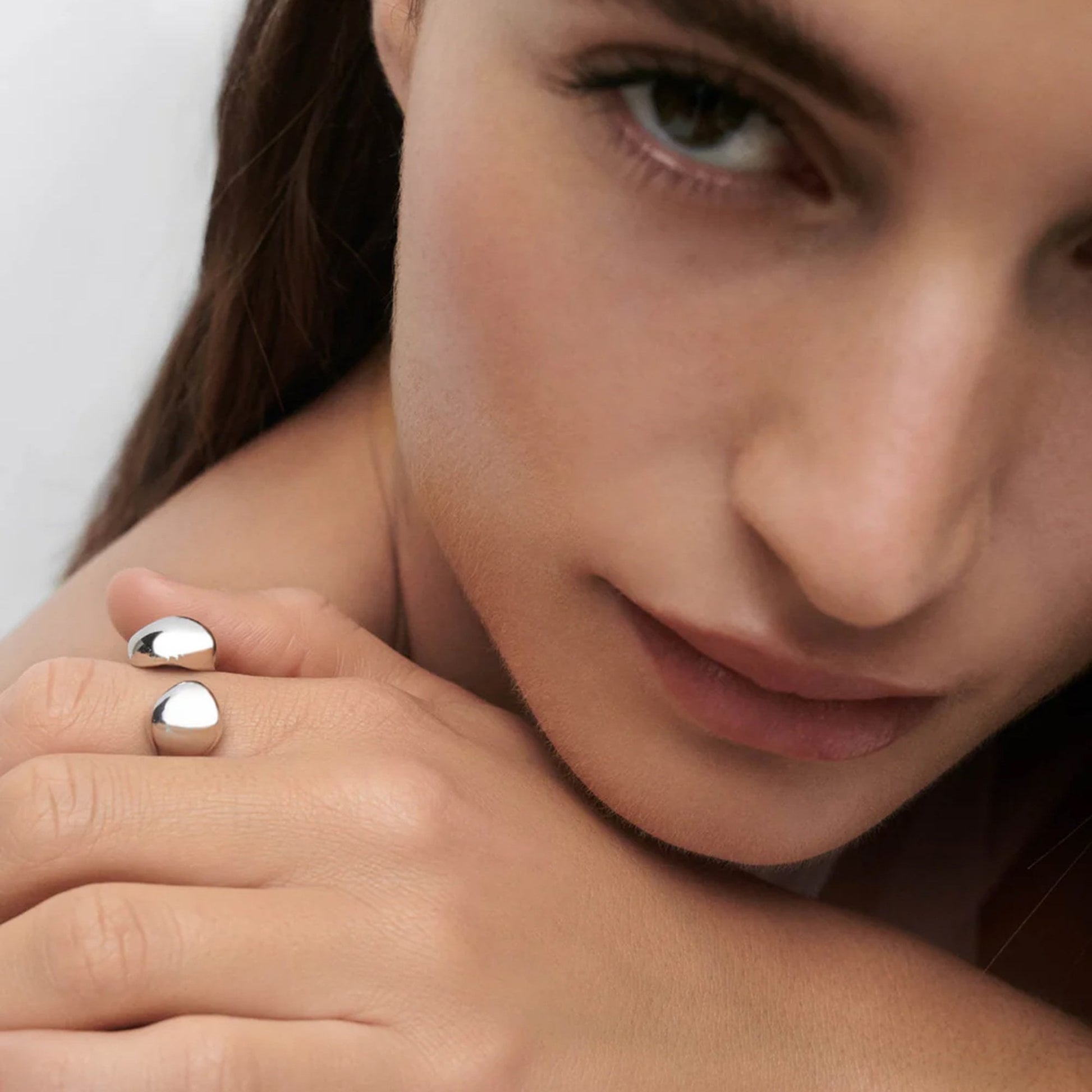 PDPAOLA sterling Silver 'Gravity' Ring