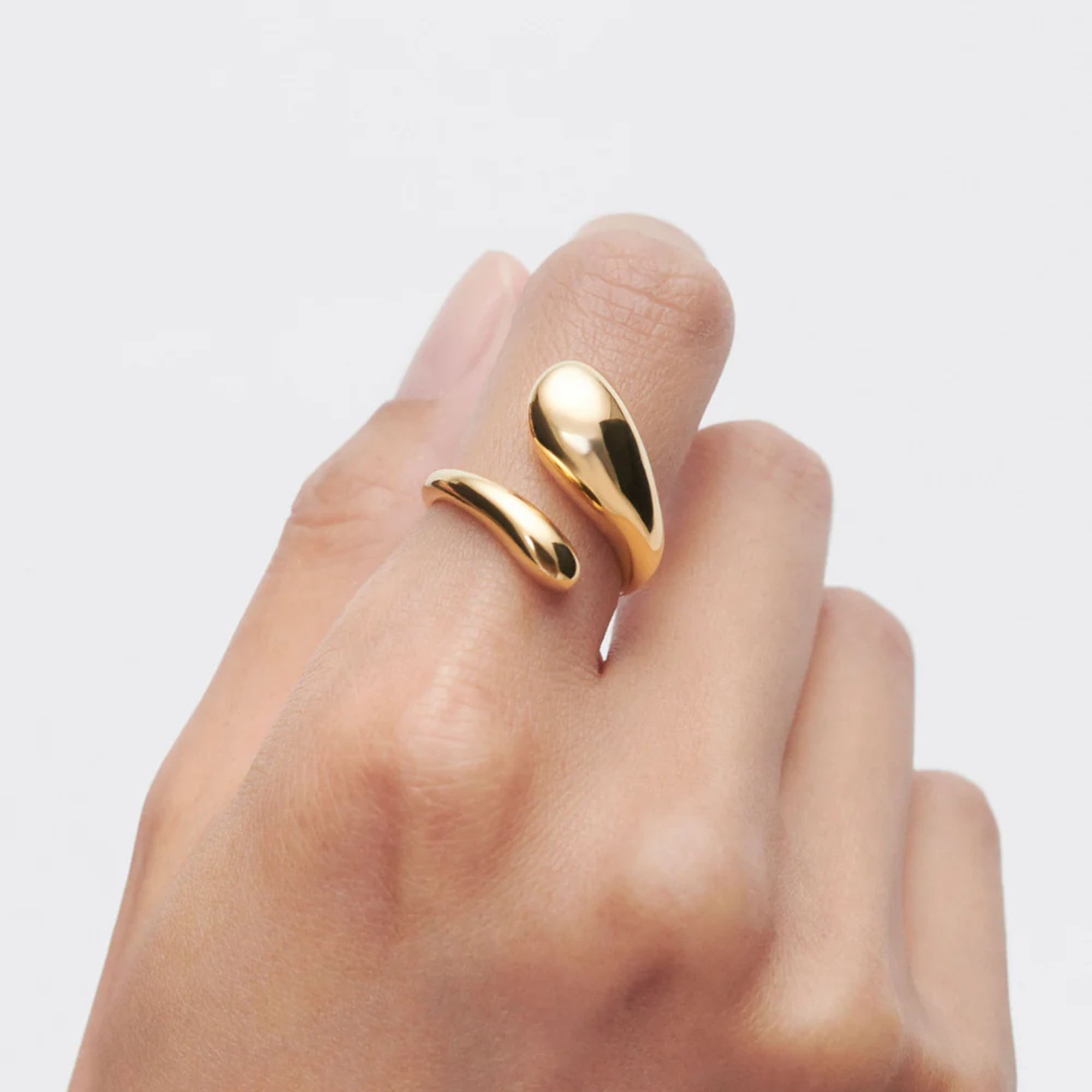 PDPAOLA 18ct Gold Plated sterling Silver 'Orbit' Ring