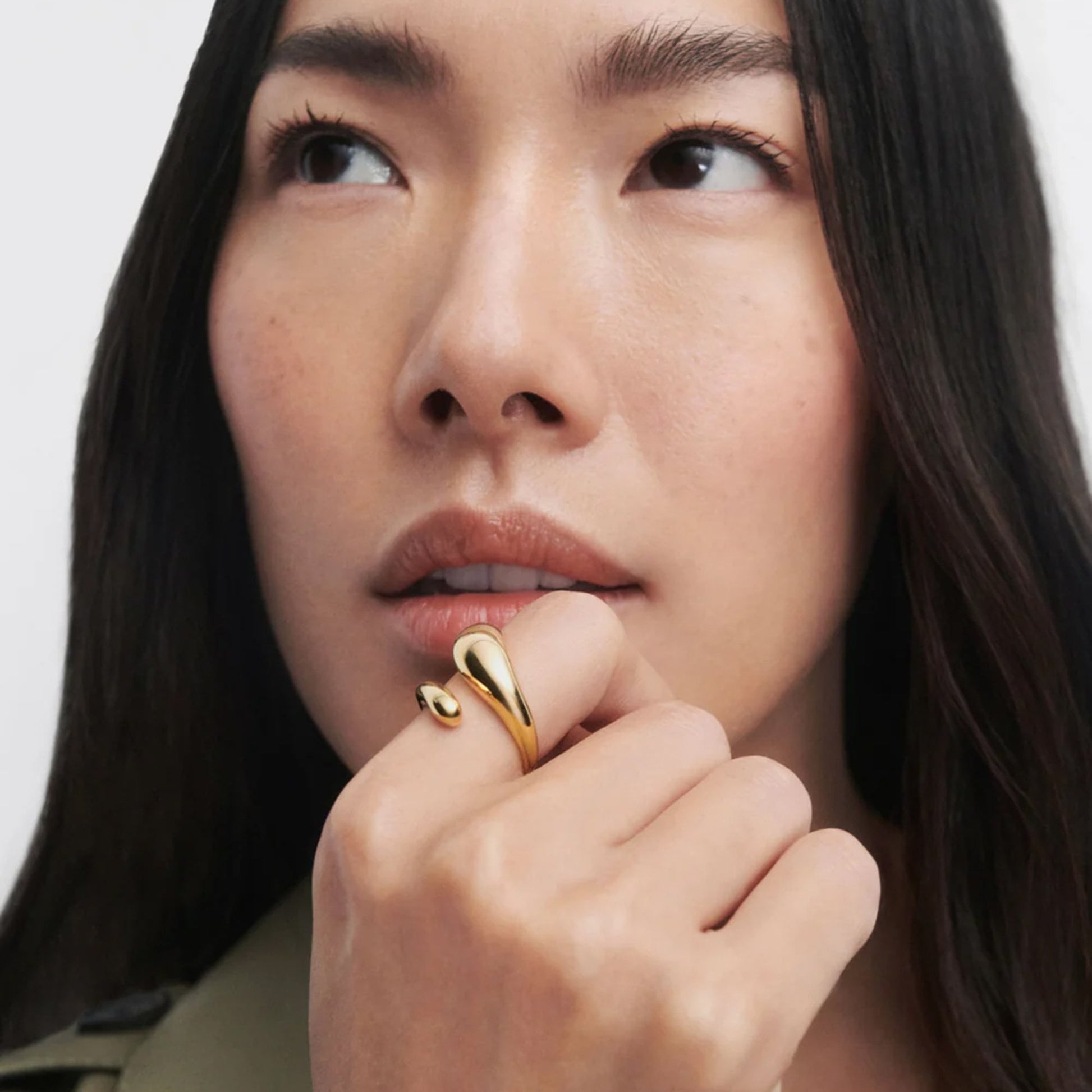 PDPAOLA 18ct Gold Plated sterling Silver 'Orbit' Ring