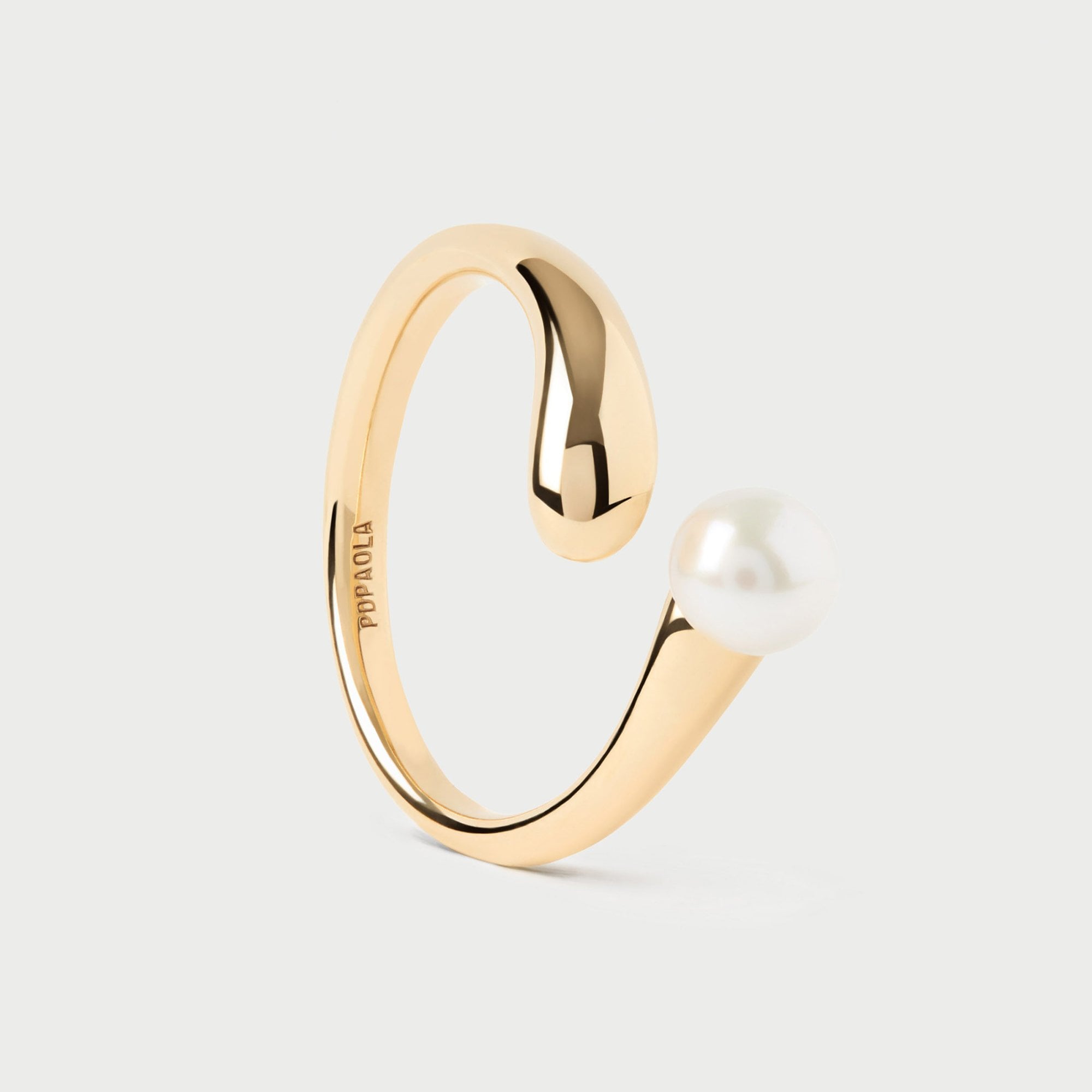 PDPAOLA 18ct Gold Plated sterling Silver 'La Perla' Ring