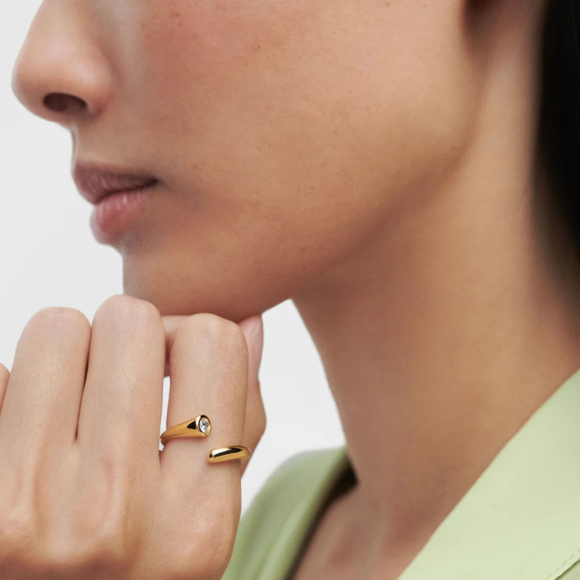 PDPAOLA 18ct Gold Plated sterling Silver 'Caramelle' Ring