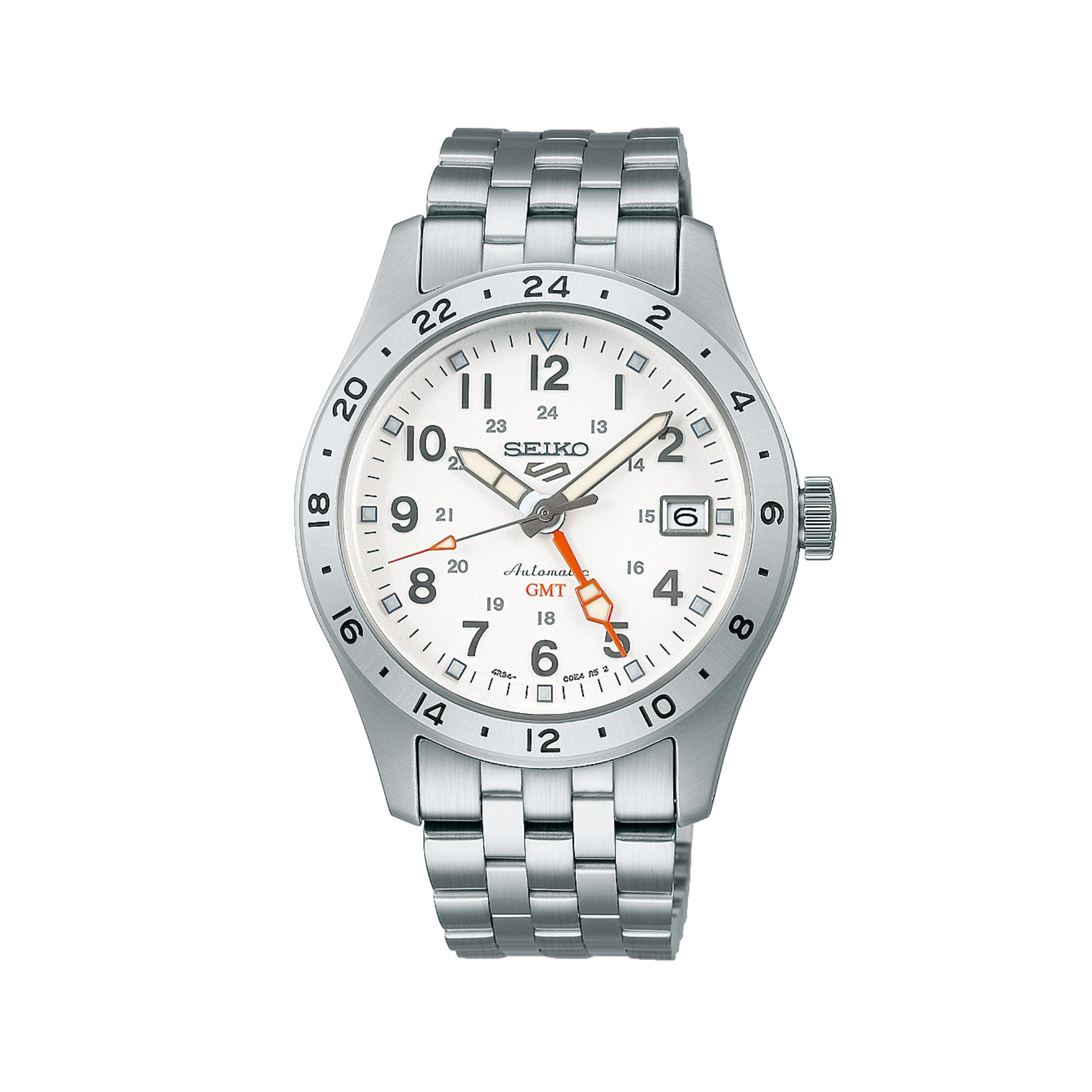 Seiko 5 Sports 'Overwhite' Field GMT Automatic Watch