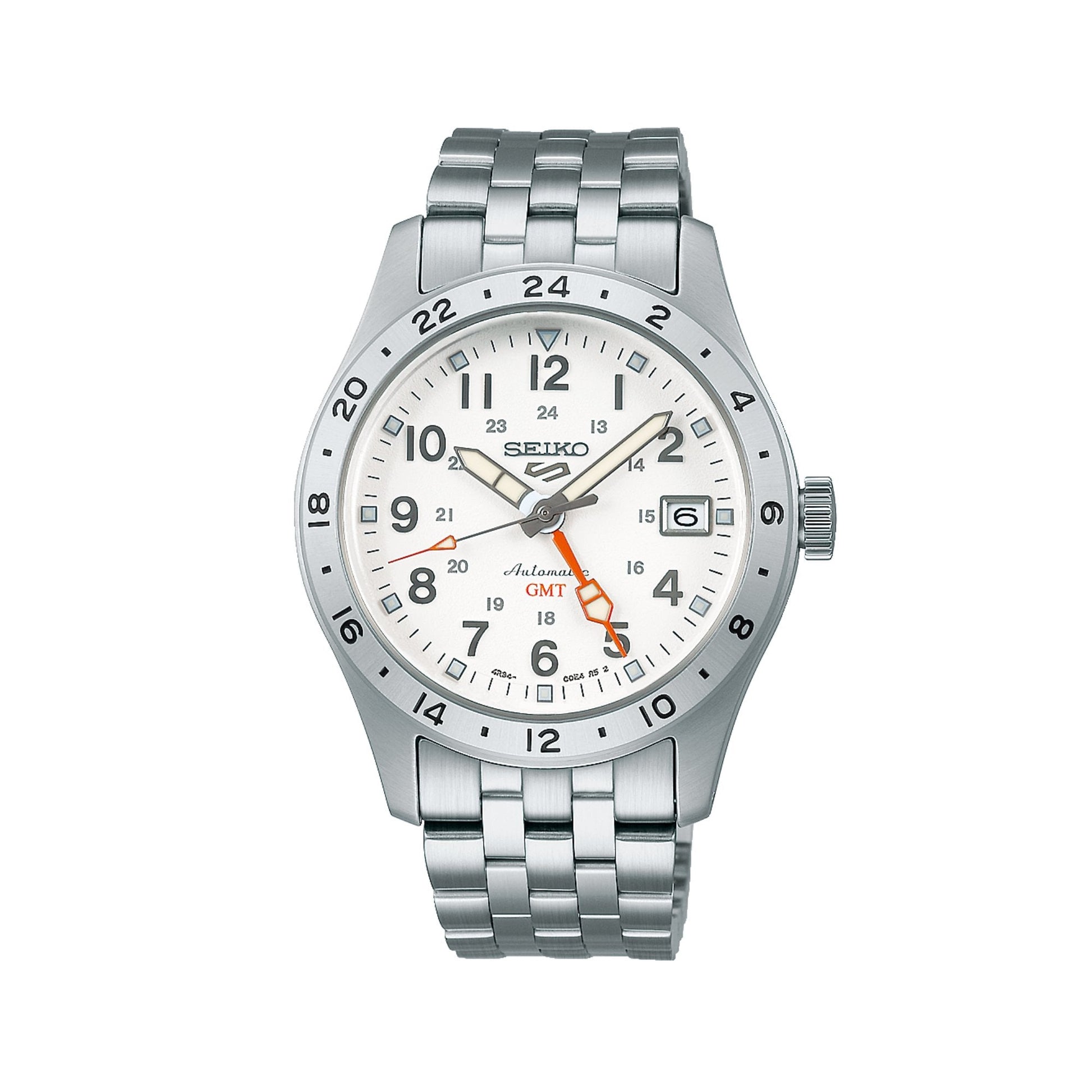 Seiko 5 Sports 'Overwhite' Field GMT Automatic Watch