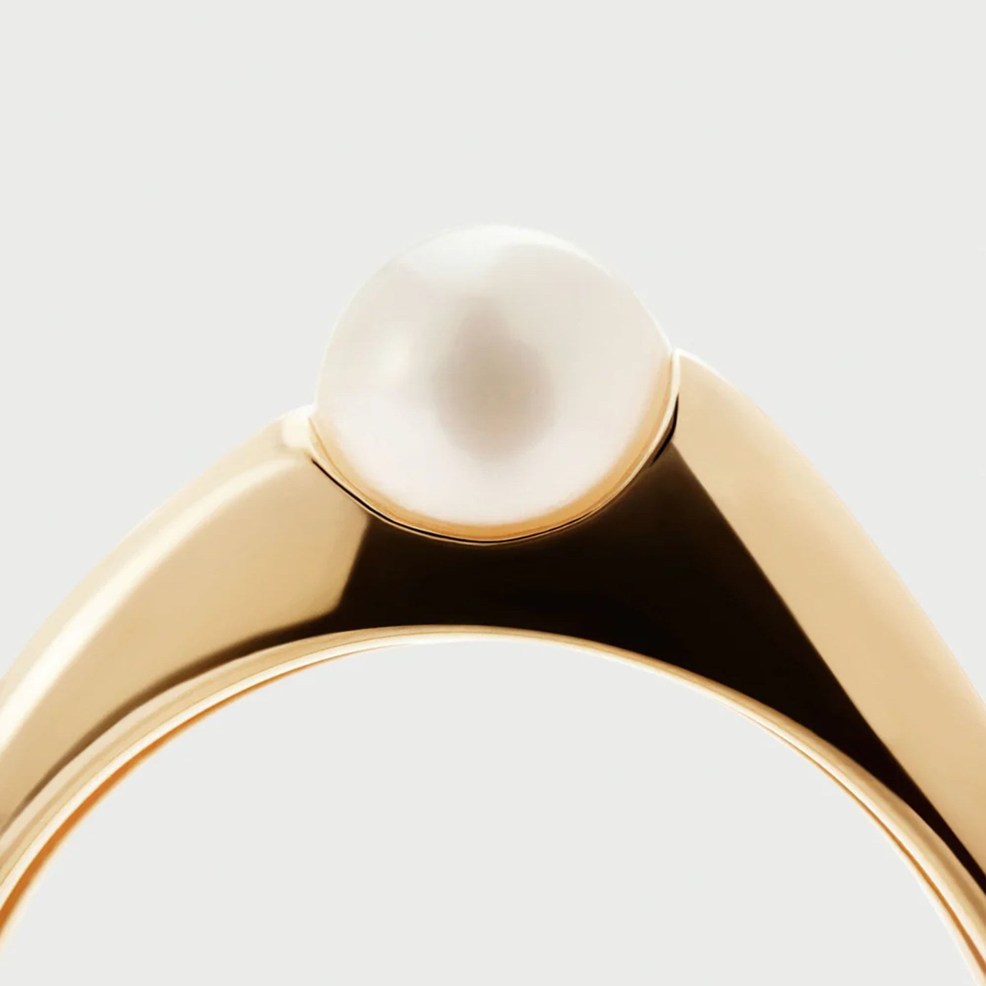 PDPAOLA 18ct Gold Plated Sterling Silver 'La Perla Maris' Ring