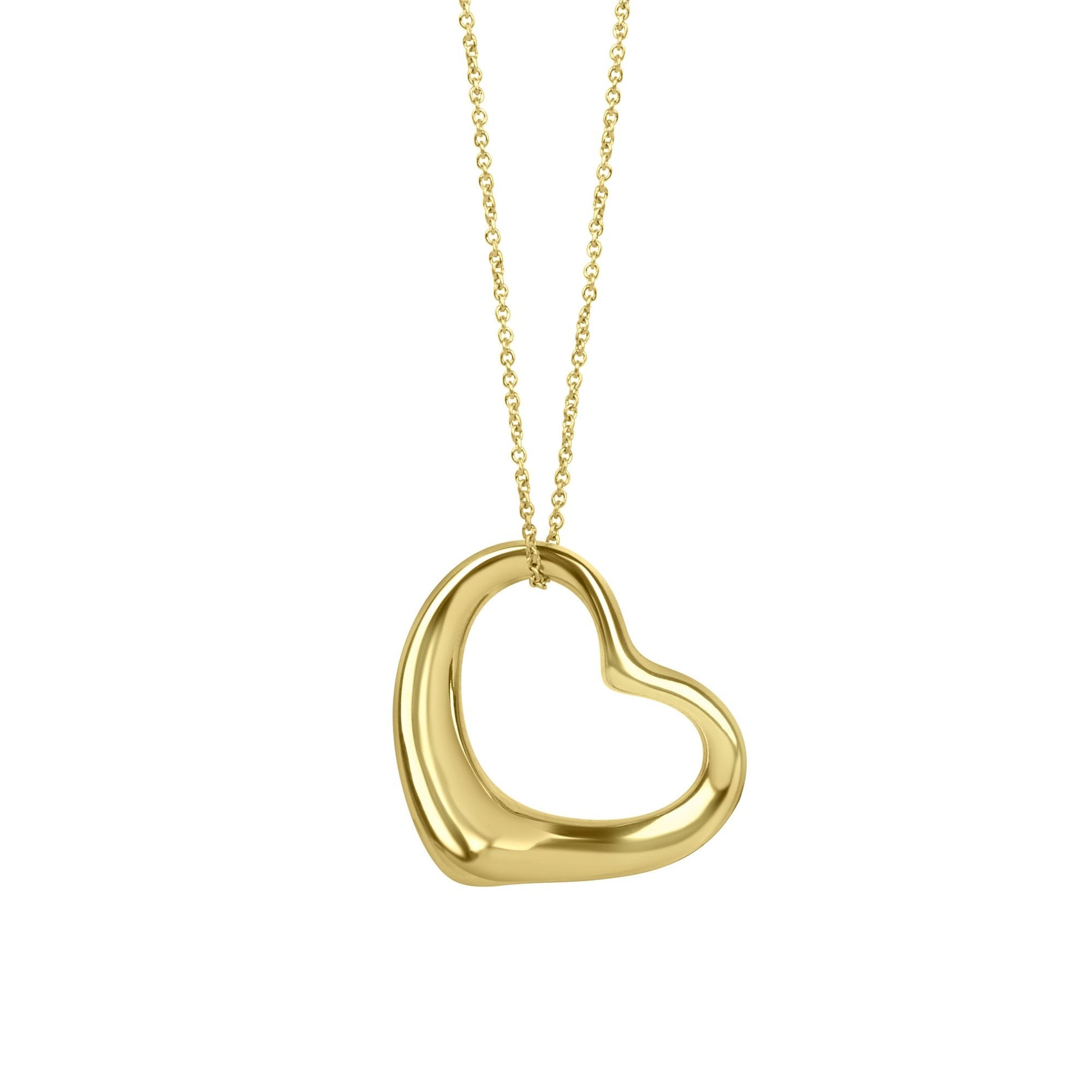 Tiffany & Co Elsa Peretti Heart Pre-owned Necklace in 18ct Gold