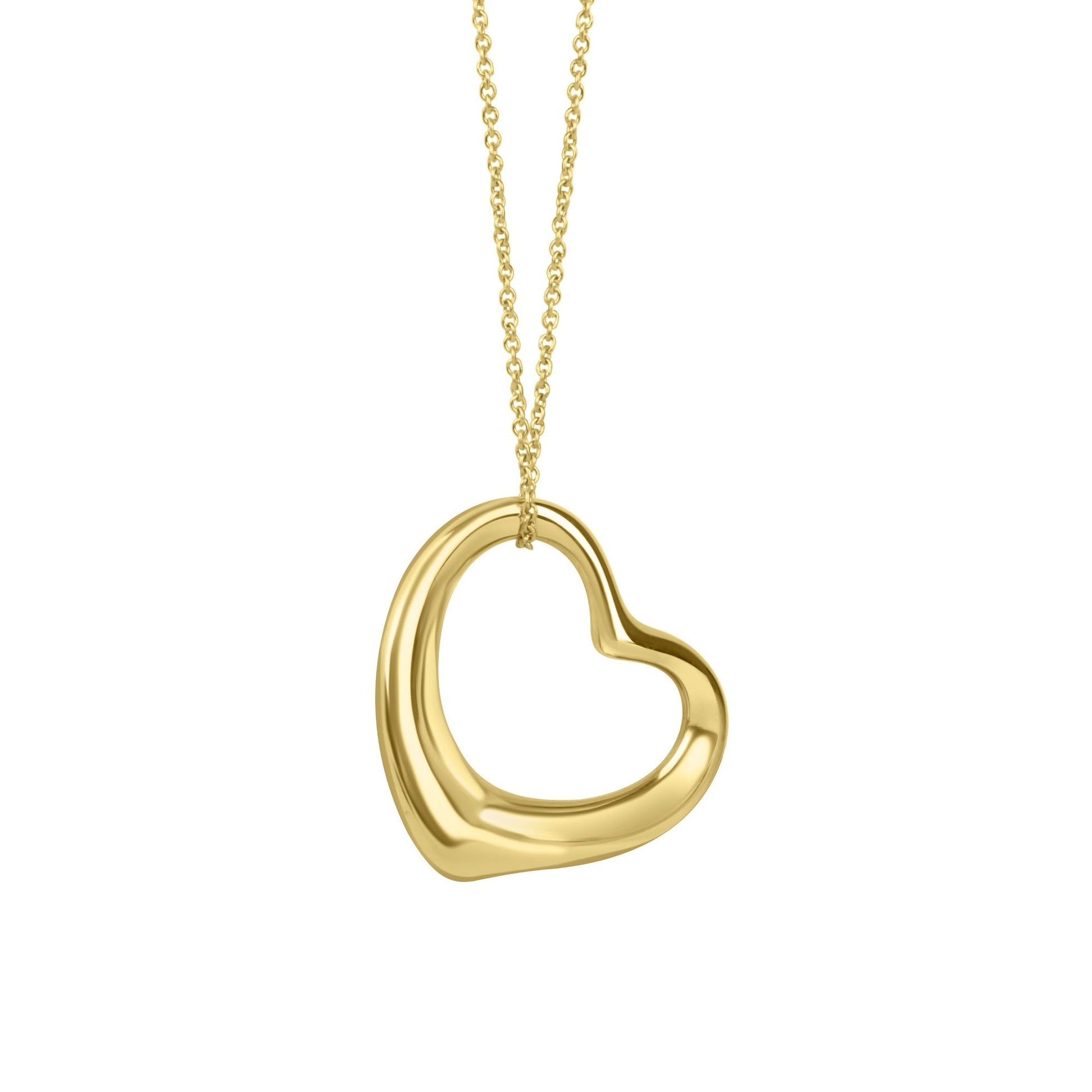Tiffany & Co Elsa Peretti Heart Pre-owned Necklace in 18ct Gold