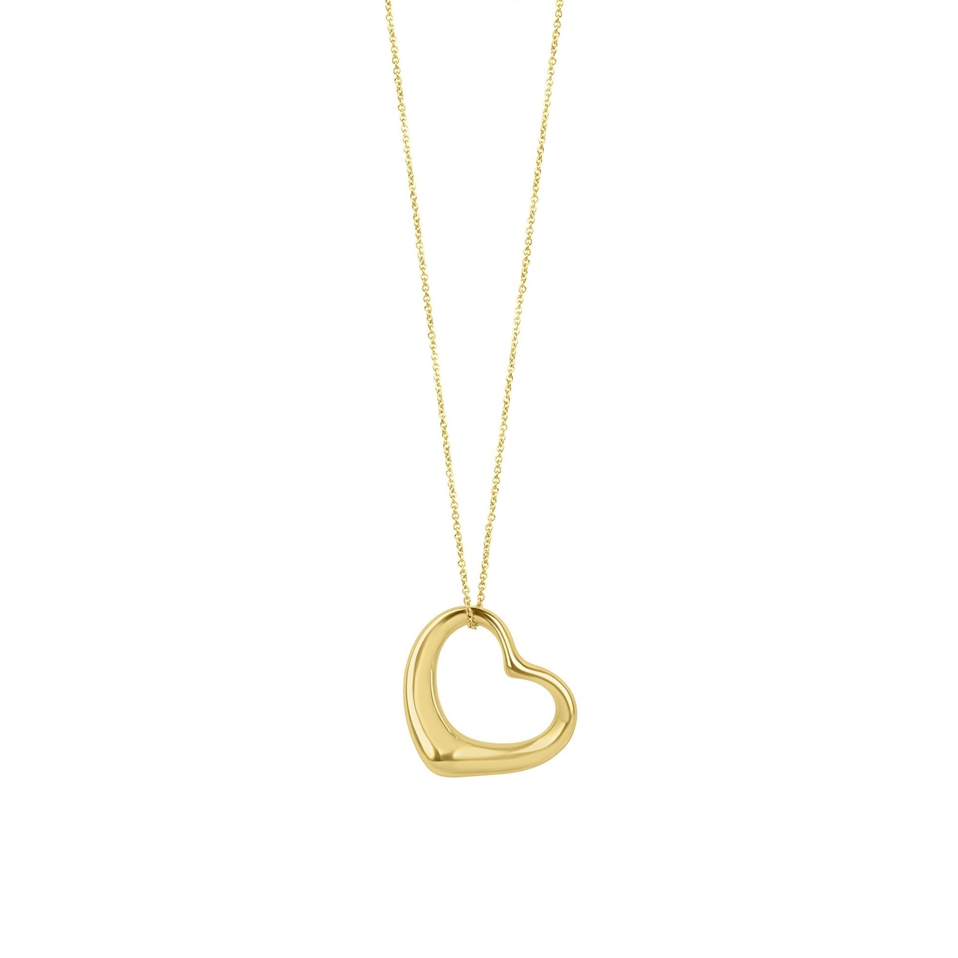 Tiffany & Co Elsa Peretti Heart Pre-owned Necklace in 18ct Gold