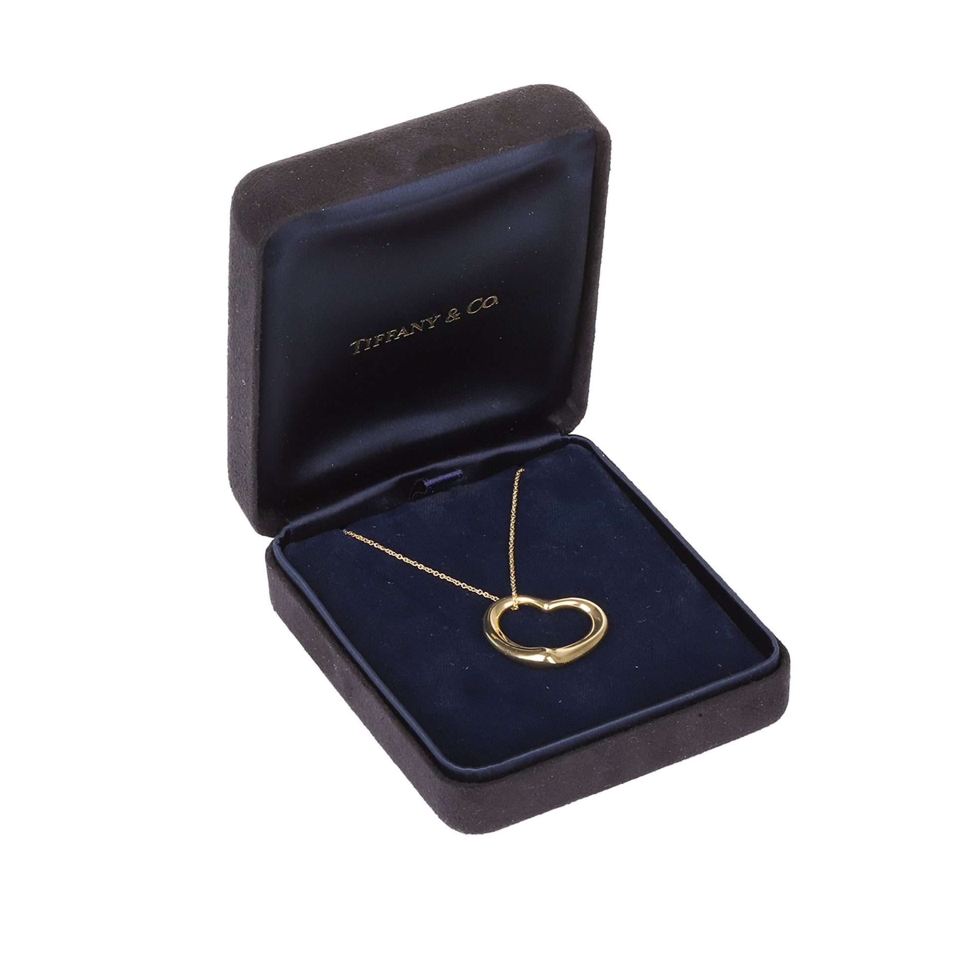 Tiffany & Co Elsa Peretti Heart Pre-owned Necklace in 18ct Gold