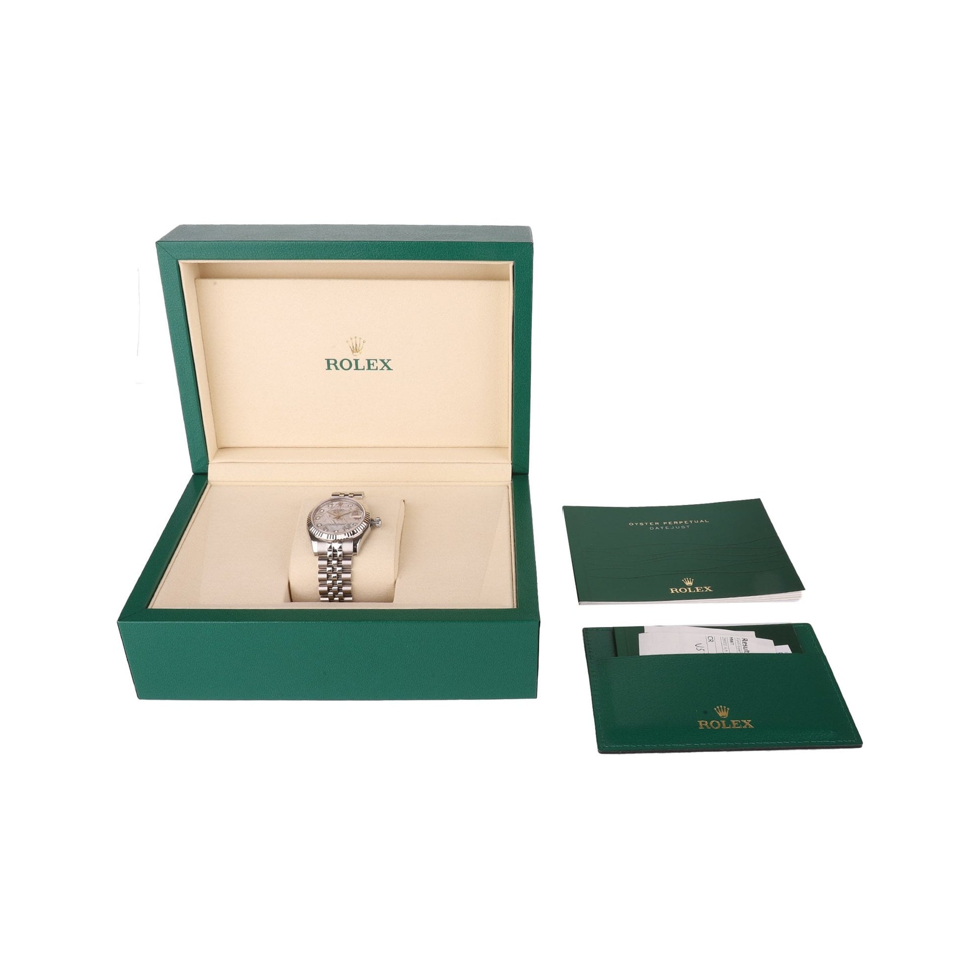 Rolex Datejust 31mm Meteroite Dial Pre-owned Watch in Steel and White Gold