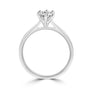 18ct White Gold Engagement Ring 0.67ct RBC GIA Certificated Diamond