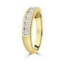 18ct Yellow Gold Circa 0.75ct Seven Stone Round Diamond Band Ring