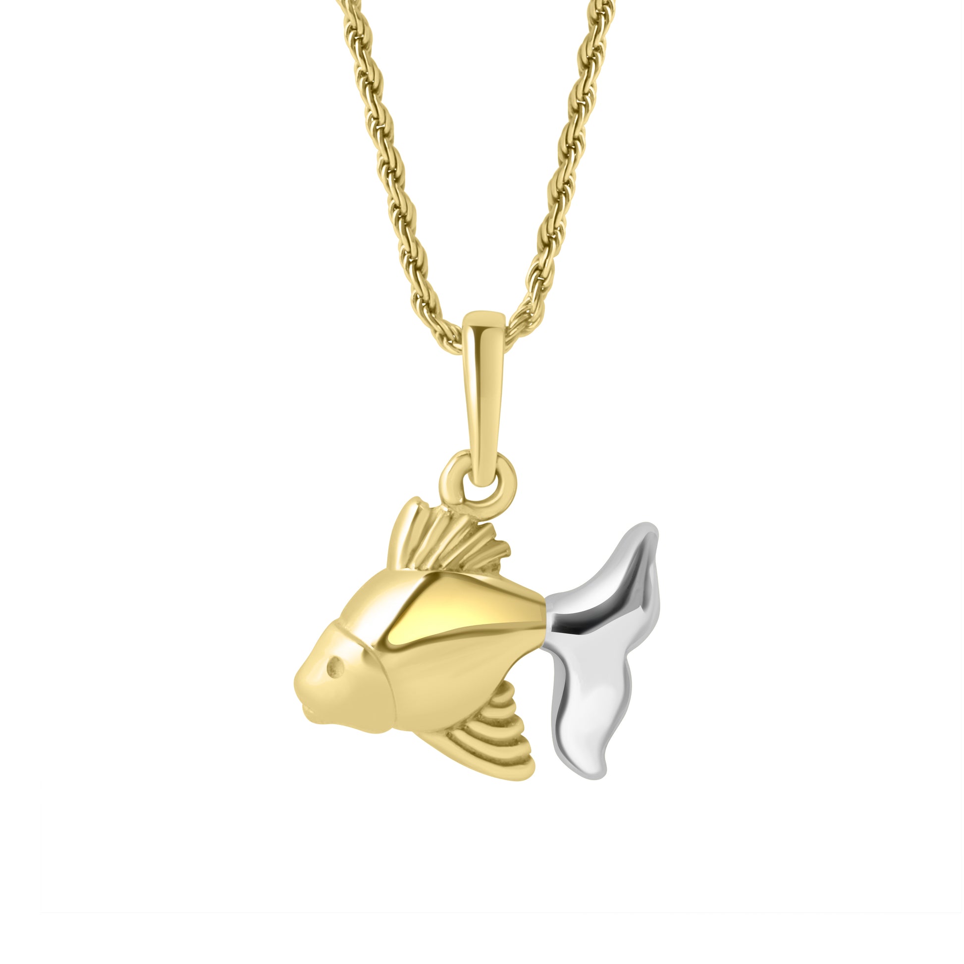 18ct Gold Fish Necklace Pre-Owned