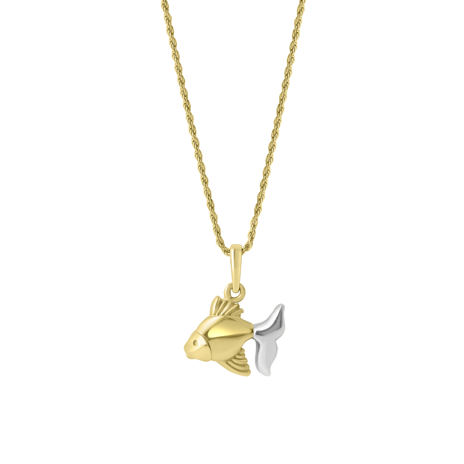 18ct Gold Fish Necklace Pre-Owned