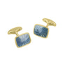 18ct Gold and Enamel Fabergé Pre-Owned Cufflinks