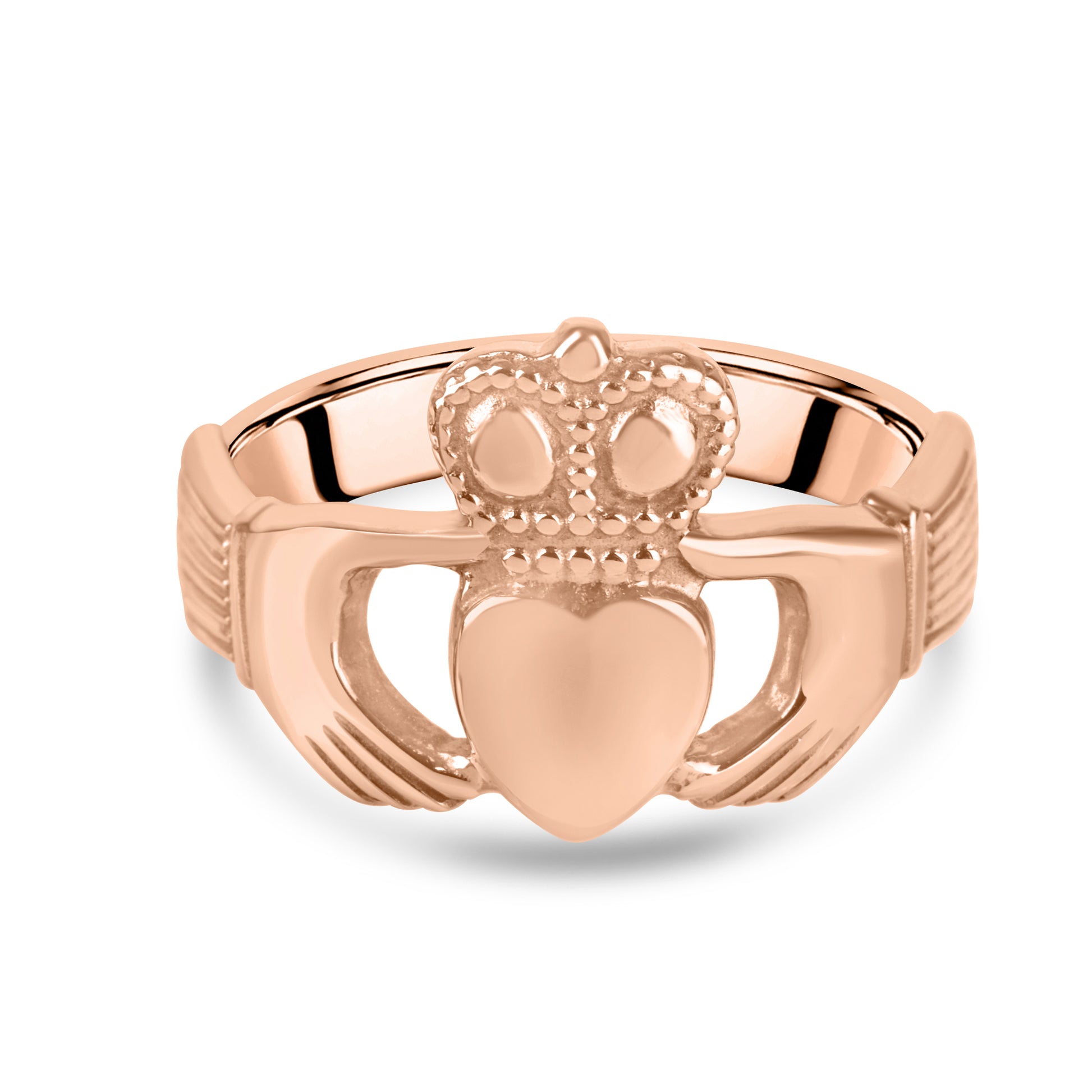 18ct Rose Gold Claddagh Wedding Ring
