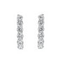 18ct White Gold 0.91ct Diamond Hoop Earrings