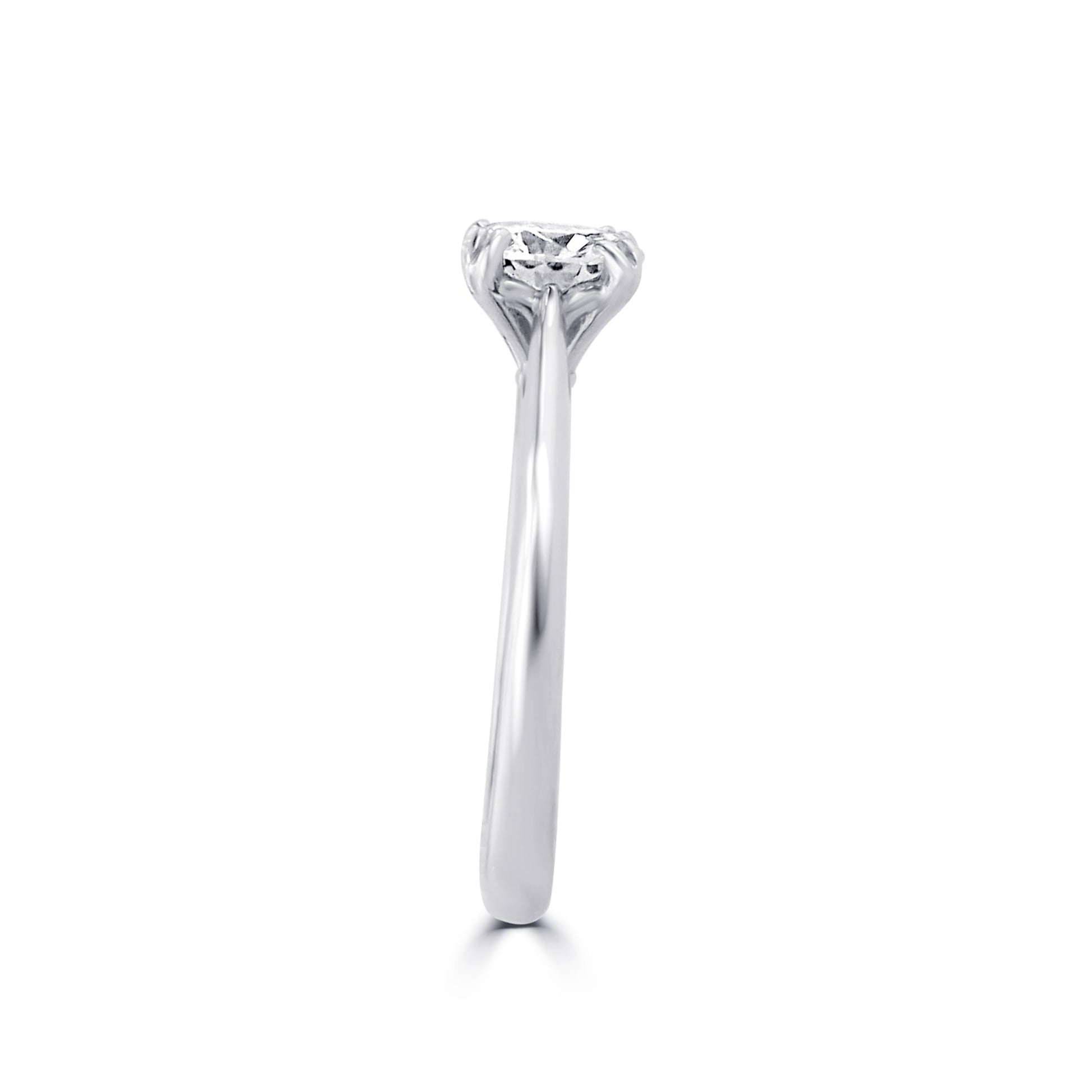 18ct White Gold 1.03ct Round Diamond Solitaire Engagement Ring