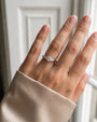 18ct White Gold 1.06ct Round Brilliant Cut Diamond With Two Pears