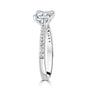18ct White Gold 1.28ct GIA Princess Cut Diamond Engagement Ring