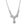 18ct White Gold Aquamarine and Diamond Pre-Owned Necklace