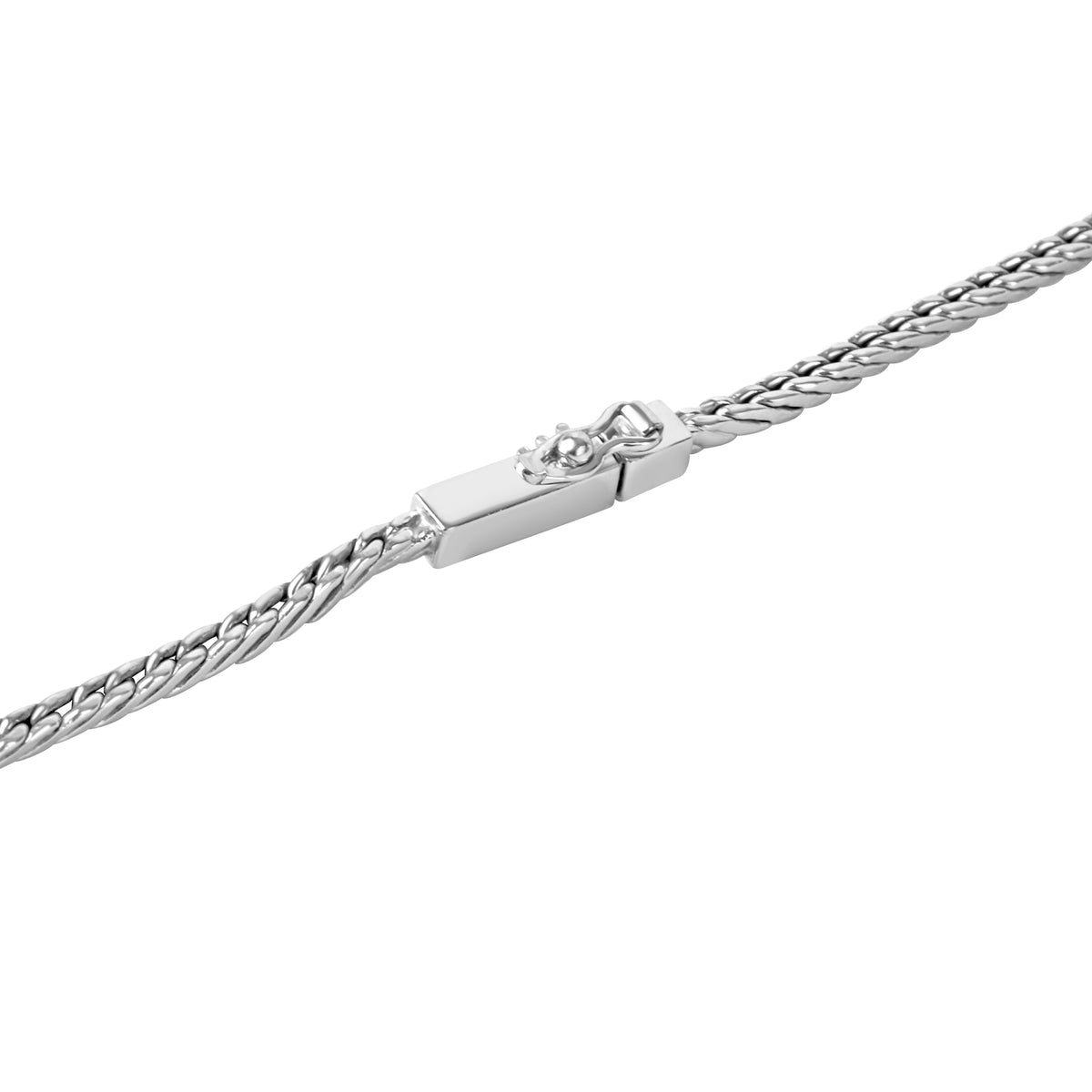 18ct White Gold Aquamarine and Diamond Pre-Owned Necklace