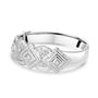 18ct White Gold Art Deco Style Diamond Pre-Owned Bangle
