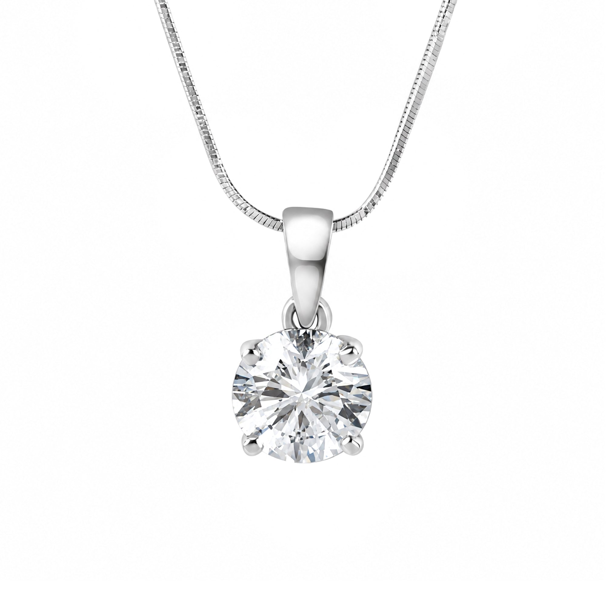 18ct White Gold Diamond Pre-Owned Necklace