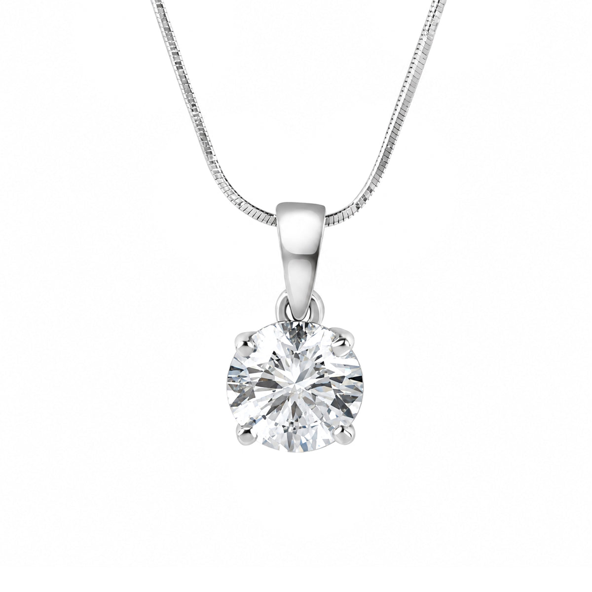 18ct White Gold Diamond Pre-Owned Necklace