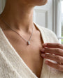18ct White Gold Natural Diamond Pendant in a Tulip Setting