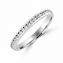 18ct White Gold Round Diamond 2.2mm Wide Wedding Ring
