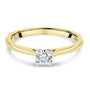 18ct Yellow Gold 0.29ct Round Diamond Solitaire Engagement Ring