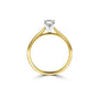 18ct Yellow Gold 0.50ct Round F Colour Diamond Solitaire Engagement Rin