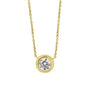 18ct Yellow Gold 0.75ct Round Lab Grown Diamond 'Donut' Necklace