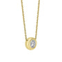 18ct Yellow Gold 0.75ct Round Lab Grown Diamond 'Donut' Necklace