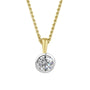 18ct Yellow Gold 1.03ct Round Brilliant Lab Grown Diamond Necklace