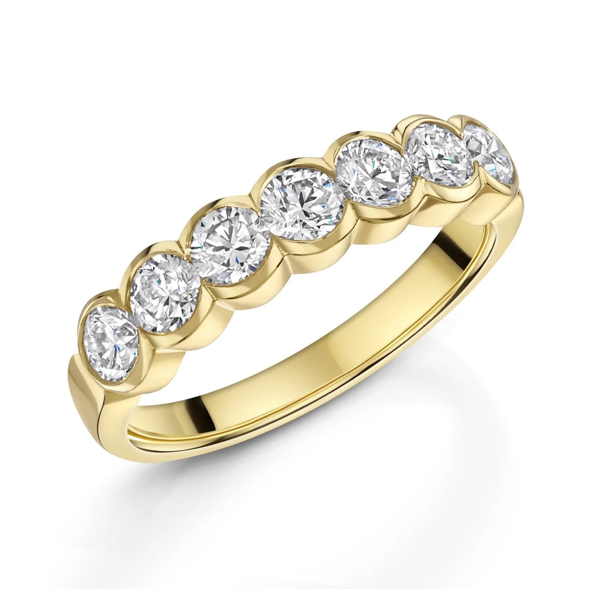 18ct Yellow Gold 1.10ct Round Diamond Ring