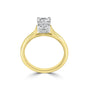 18ct Yellow Gold 1.37ct  Emerald Cut Lab Grown Diamond 'Elizabeth' Solitaire Ring